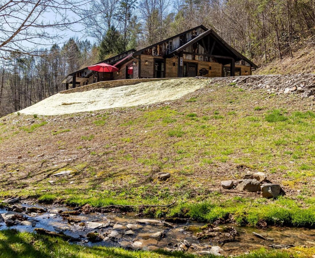 New Rustic Luxe Cabin Billiards Spa Near Gsmnp Townsend Zewnętrze zdjęcie